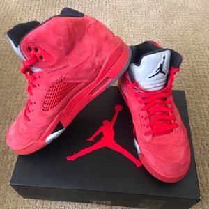 Red air Jordan retro 5s🔥
